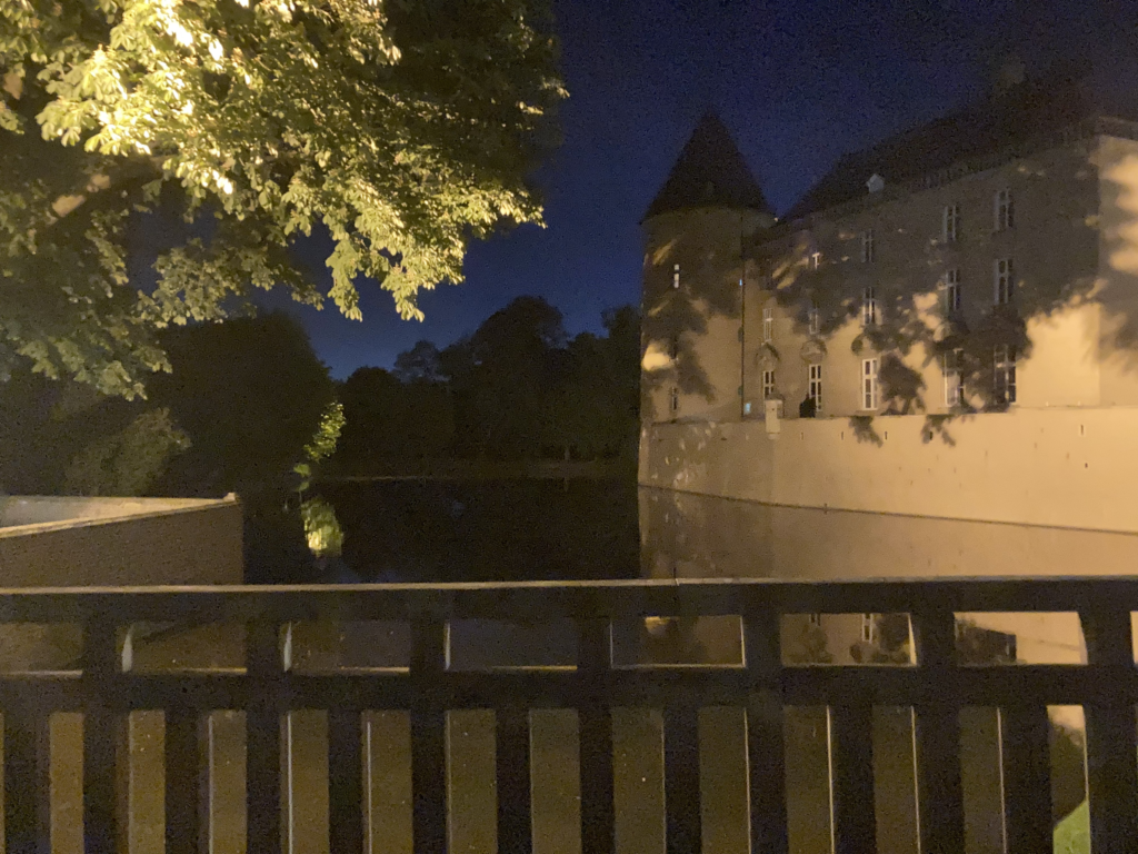 Nachtblick auf die Burg Gemen